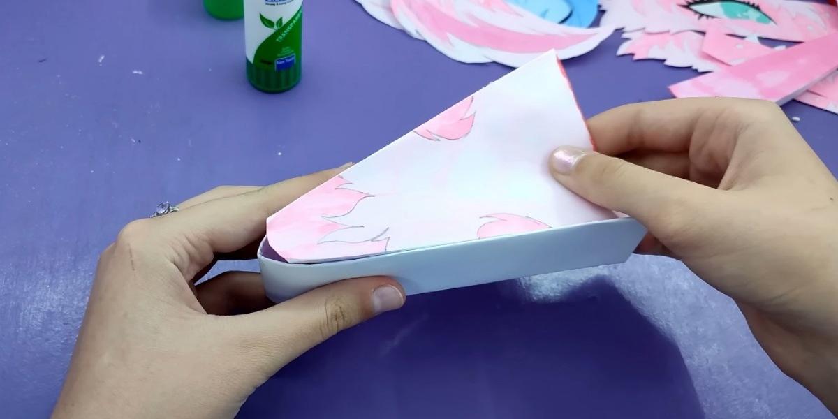 Как сделать дракона из бумаги на руку